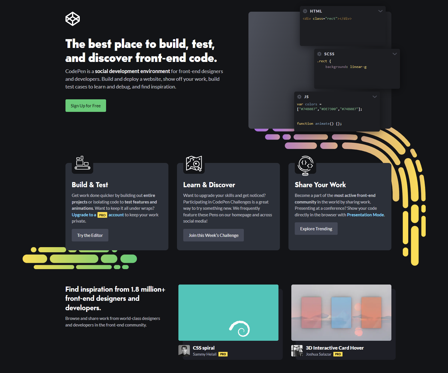 codepen challenge collection