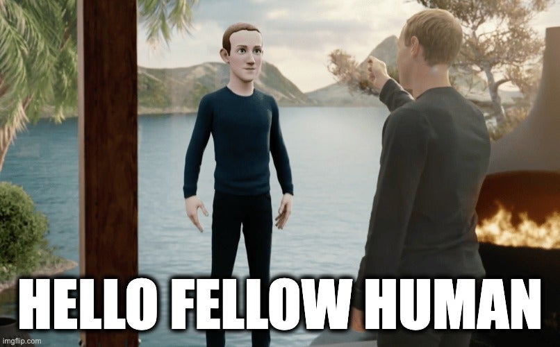 Metaverse meme zuckerberg